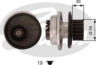 Gates WP0068 - Водяной насос autospares.lv