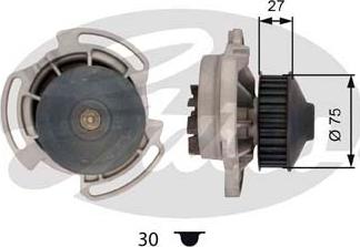 Gates WP0015 - Водяной насос autospares.lv