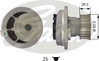 Gates WP0035 - Водяной насос autospares.lv