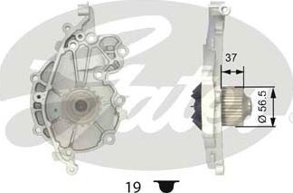 Gates WP0023 - Водяной насос autospares.lv