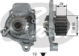 Gates WP0146 - Водяной насос autospares.lv