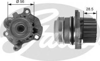 Gates Z80648 - Водяной насос autospares.lv