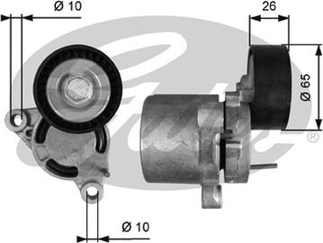 GATES-AU 39403 - Натяжитель, поликлиновый ремень autospares.lv