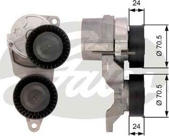 GATES-AU 39026 - Натяжитель, поликлиновый ремень autospares.lv