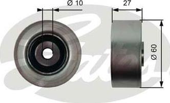 GATES-AU 36392 - Ролик, поликлиновый ремень autospares.lv
