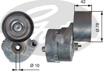 GATES-AU 38560 - Натяжитель, поликлиновый ремень autospares.lv