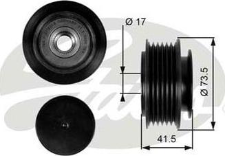 GATES-AU OAP7068 - Шкив генератора, муфта autospares.lv