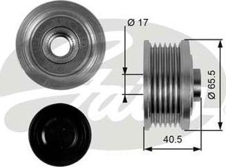 GATES-AU OAP7032 - Шкив генератора, муфта autospares.lv