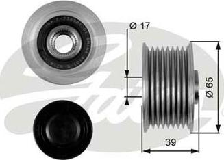 GATES-AU OAP7071 - Шкив генератора, муфта autospares.lv