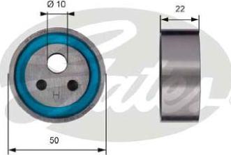 GATES-AU T41154 - Натяжной ролик, зубчатый ремень ГРМ autospares.lv