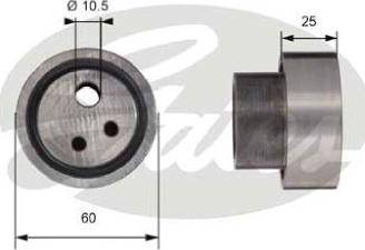 GATES-AU T41113 - Натяжной ролик, зубчатый ремень ГРМ autospares.lv