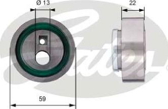 GATES-AU T41129 - Натяжной ролик, зубчатый ремень ГРМ autospares.lv