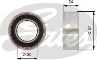 GATES-AU T41121 - Натяжной ролик, зубчатый ремень ГРМ autospares.lv