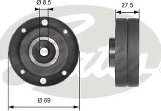 GATES-AU T41175 - Натяжной ролик, зубчатый ремень ГРМ autospares.lv