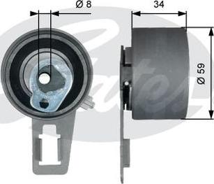 GATES-AU T43180 - Натяжитель, ремень ГРМ autospares.lv