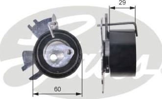 GATES-AU T43231 - Натяжной ролик, зубчатый ремень ГРМ autospares.lv