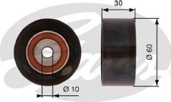 GATES-AU T42162 - Направляющий ролик, зубчатый ремень ГРМ autospares.lv