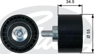 GATES-AU T42218 - Направляющий ролик, зубчатый ремень ГРМ autospares.lv