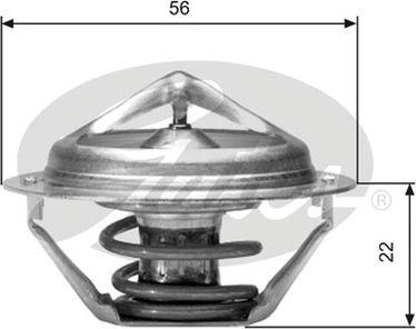 GATES-AU TH06177G1 - Термостат охлаждающей жидкости / корпус autospares.lv