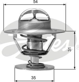 GATES-AU TH00682G1 - Термостат охлаждающей жидкости / корпус autospares.lv