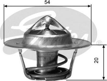 GATES-AU TH00191G6 - Термостат охлаждающей жидкости / корпус autospares.lv