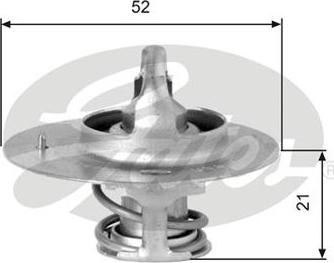 GATES-AU TH03282G1 - Термостат охлаждающей жидкости / корпус autospares.lv