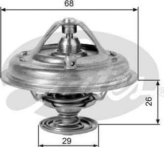 GATES-AU TH10078G1 - Термостат охлаждающей жидкости / корпус autospares.lv