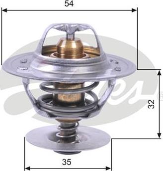 GATES-AU TH11287G1 - Термостат охлаждающей жидкости / корпус autospares.lv