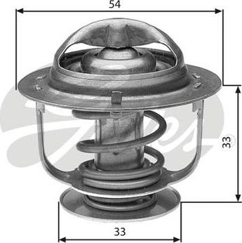 GATES-AU TH30888G1 - Термостат охлаждающей жидкости / корпус autospares.lv