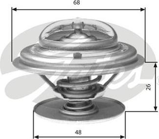 GATES-AU TH32882G1 - Термостат охлаждающей жидкости / корпус autospares.lv