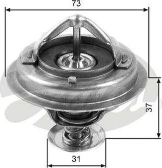 GATES-AU TH24582G1 - Термостат охлаждающей жидкости / корпус autospares.lv