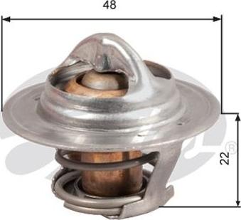 GATES-AU TH28592G1 - Термостат охлаждающей жидкости / корпус autospares.lv