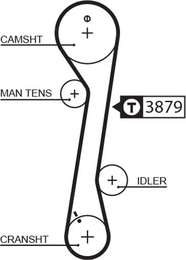 GATES-BR 5457XS - Зубчатый ремень ГРМ autospares.lv