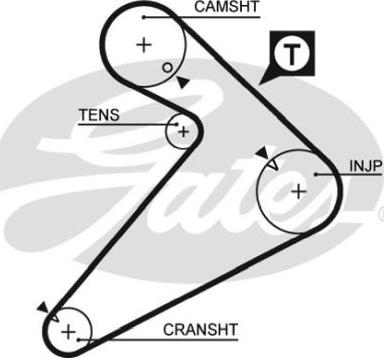 GATES-BR 63163X1 - Зубчатый ремень ГРМ autospares.lv