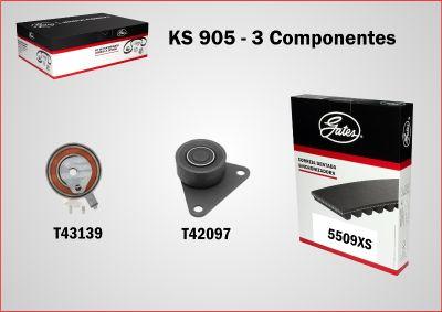 GATES-BR KS905 - Комплект зубчатого ремня ГРМ autospares.lv