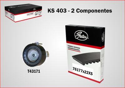 GATES-BR KS403 - Комплект зубчатого ремня ГРМ autospares.lv