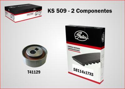 GATES-BR KS509 - Комплект зубчатого ремня ГРМ autospares.lv