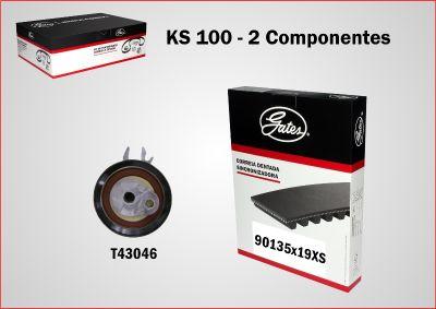 GATES-BR KS100 - Комплект зубчатого ремня ГРМ autospares.lv