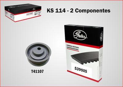 GATES-BR KS114 - Комплект зубчатого ремня ГРМ autospares.lv