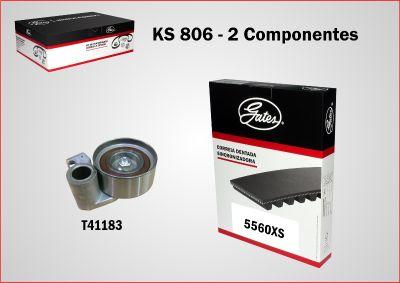 GATES-BR KS806 - Комплект зубчатого ремня ГРМ autospares.lv