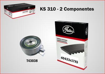 GATES-BR KS310 - Комплект зубчатого ремня ГРМ autospares.lv