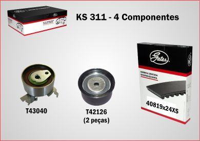 GATES-BR KS311 - Комплект зубчатого ремня ГРМ autospares.lv