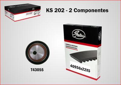 GATES-BR KS202 - Комплект зубчатого ремня ГРМ autospares.lv