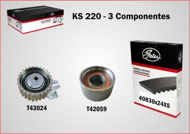 GATES-BR KS220 - Комплект зубчатого ремня ГРМ autospares.lv