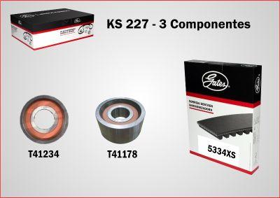 GATES-BR KS227 - Комплект зубчатого ремня ГРМ autospares.lv