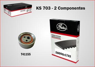 GATES-BR KS703 - Комплект зубчатого ремня ГРМ autospares.lv