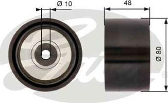 GATES-BR T36259 - Ролик, поликлиновый ремень autospares.lv