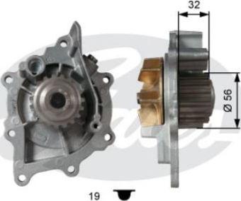 GATES-BR WP0090 - Водяной насос autospares.lv