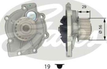 GATES-BR WP0067 - Водяной насос autospares.lv