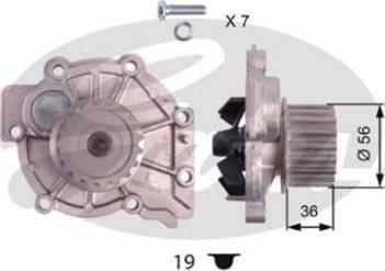 GATES-BR WP0081 - Водяной насос autospares.lv